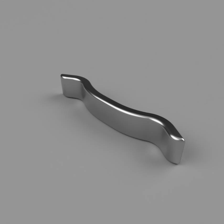 Small direct-bond lingual cleat with mesh base, lingual view